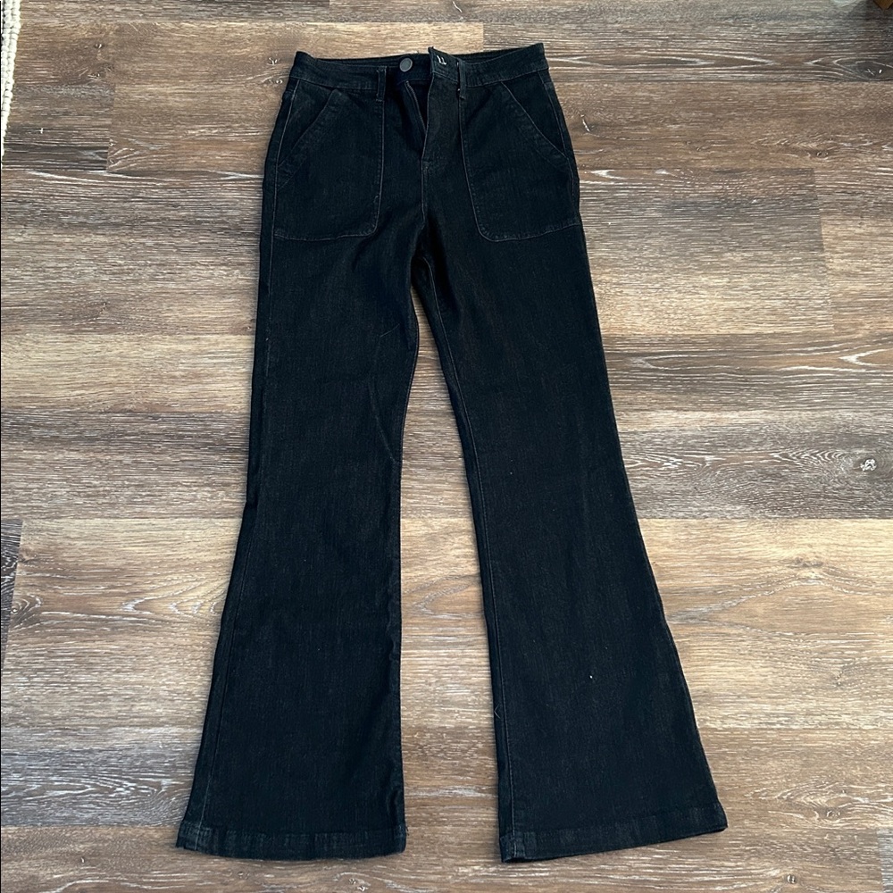Knox Rose Dark Blue Flared Jeans, SIZE 6 Inseam 31!